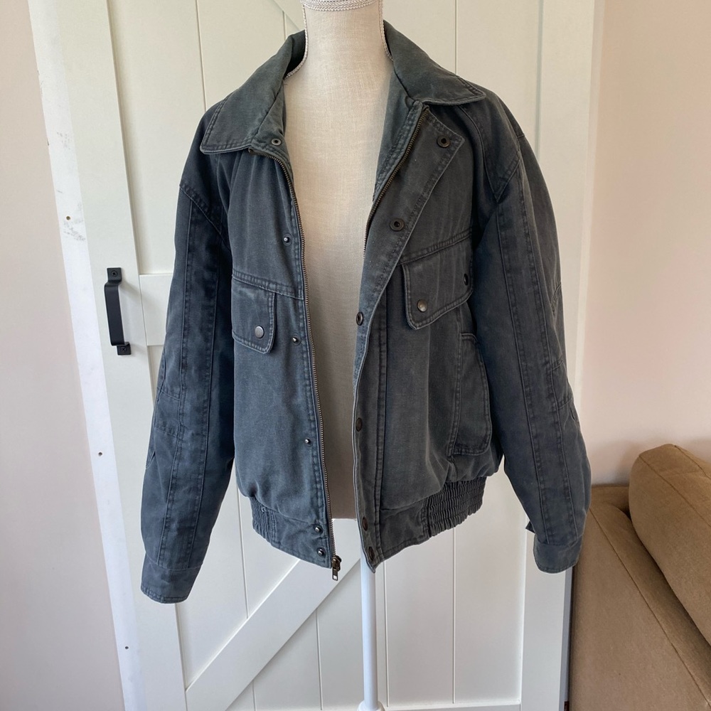 MENS Vintage 90s Chess King denim bomber jacket